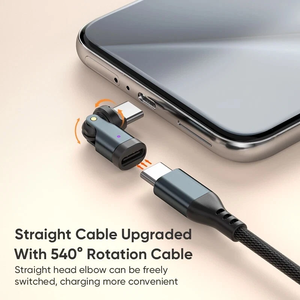 540 Rotación PD240W USB3.1 Usb C a tipo C <span class=keywords><strong>Adaptador</strong></span> OTG 5A Cable de carga rápida - Product Image 4