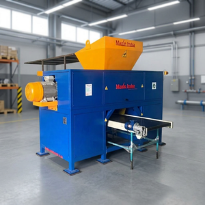 Trituradora de Metal Semiautomática de Doble Eje Directa de Fábrica para Procesamiento de Residuos de Utensilios y Metal Industrial - Product Image 1