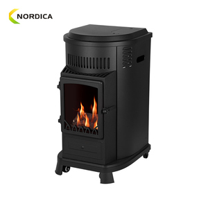 Retro Design Red Portable Gas Stove 3.4 Kw Mobile Natural Heater for Household Fh-708 Portable Gas Heater - Product Image 4