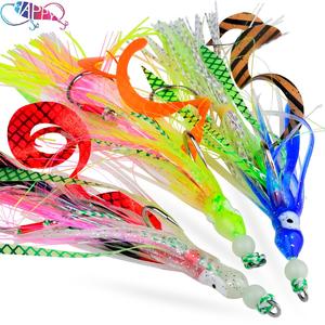 Pieuvre lumineuse chaîne crochet Duel calmar gabarit pieuvre calmar jupe leurres mer plates-formes de pêche à la main leurre souple poisson jigging leurre - Product Image 1