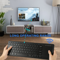Keyboard Nirkabel Mini Keyboard Bluetooth Azerty Touchpad Keyboard untuk Lenovo G560