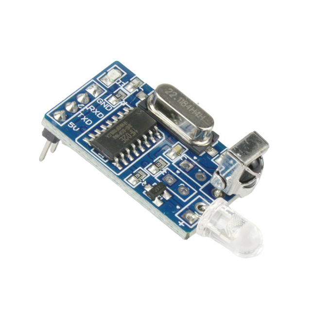Taidacent 36k-42kHz Uart TTL 3M Distance 5V Infrared Remote Control Decoder Encoding IR Laser Diode Transmitter Receiver Module