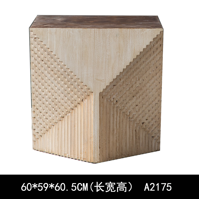 Mesa esquinera en forma de rombo - A2175