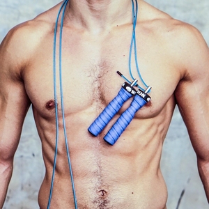 เชือกกระโดดปรับระดับได้ Attack Speed Jump Rope ระบบการออกกำลังกายแบบกระโดดเชือกสองสายที่เป็นเอกลักษณ์ สายหนาหนึ่งเส้นและสายเบาหนึ่งเส้น ความยาวสาย 11 ฟุต - Product Image 2