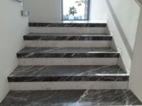 Escalier en granit gris G654, marches et marches d'escalier en granit, 100% granit et marbre naturels, escalier moderne extérieur MT, 15-20 jours