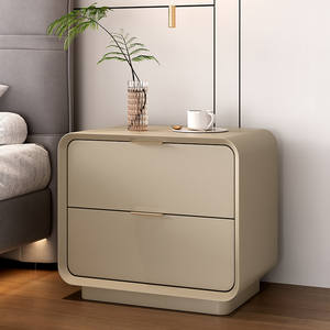 Table de chevet multifonctionnelle en bois massif de style nordique 2026 avec deux tiroirs, personnalisable - Product Image 5