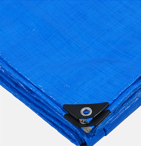 Bâche bleue imperméable très résistante avec œillets - Matériau PE de protection polyvalent, service de découpe inclus - Product Image 4