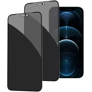 Protection d'écran en verre trempé personnalisée 9H 2.5D 3D anti-poussière et anti-espion pour <span class=keywords><strong>iPhone</strong></span> 17 16 15 14 13 12 Pro Max Plus - Product Image 3