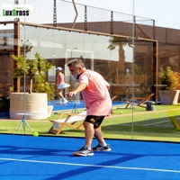 LUX Panneau de padel panoramique extérieur haut de gamme personnalisé, couleur café, de qualité supérieure, personnalisation de la couleur du padel indonésien populaire