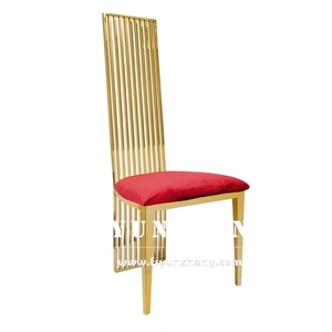 Chaises de salle à manger <span class=keywords><strong>Aria</strong></span> modernes de luxe en cuir PU avec cadre en acier pour banquets et mariages - Product Image 6