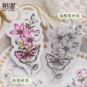 20 pz/pacco di adesivo botanico incompiuto serie disegno manuale fai da te <span class=keywords><strong>collage</strong></span> decorativo materiale base - Product Image 1
