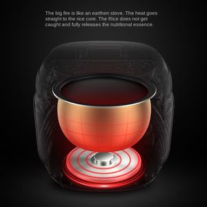 Olla Arrocera Eléctrica Zemkon de 3-5L, Multifuncional Inteligente para el Hogar con Taza Medidora y Separación de Sopa de Arroz - Product Image 3