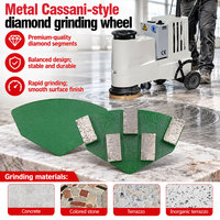 Plaque de meulage diamantée trapézoïdale Casanni sur mesure pour machine à lier les métaux, idéale pour les sols en béton dur et la pierre de terrazzo
