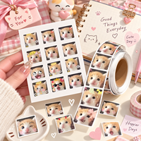 Nouvelles étiquettes autocollantes personnalisées rondes et adorables pour emballages de cadeaux et de collations, avec logo