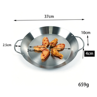 Marmite coréenne en acier inoxydable pour fruits de mer, poêle à frire, marmite à nouilles, ustensiles de cuisson, marmite à ramen en métal pour cuisinière à induction avec doubles poignées