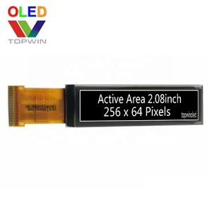 หน้าจอแสดงผล OLED ขนาดเล็ก Topwin 2.08 นิ้ว ความละเอียด 256x64 รุ่น UG-5664GSWHG01 อินเทอร์เฟซ I2C SPI แบบขนาน - Product Image 5