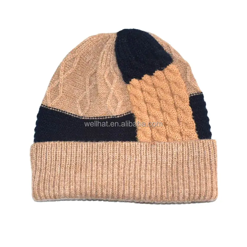 고품질 헤드 착용 저렴한 해골 모자 남성 여성 소프트 스키 니트 두꺼운 겨울 모자 따뜻한 커프 비니