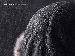 Chapeau de pilote russe en fourrure Sherpa imperméable et respirant, personnalisé OEM, unisexe, chaud pour l'hiver, avec broderie 3D pour les sports de plein air - Product Image 4