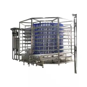 Twin Spiral Cooling or proof Tower Suit Screw Conveyor Conveyor System POM Modular Plastic Conveyor Belt Stainless Steel Food