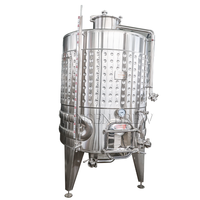Fermenteur à kombucha en acier inoxydable à ouverture supérieure de 500L, 1000L, 2000L, équipement commercial de fabrication de kombucha