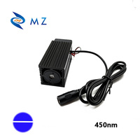 Nuevo Módulo Láser de Línea Azul de 450nm, 33x33x75mm, con Haz Delgado de 300-1000mW para Escape Room/Atrezzo de Laberinto/Lámpara de Bar/Discoteca