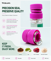 Capuchon de remplissage de poudre de qualité alimentaire 28mm 30mm, capuchon de séparation solide-liquide, capuchon en plastique pour boissons (café/matcha/créatine)