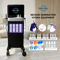 Máquina Facial Multifuncional de Microdermoabrasión con Oxígeno, Peeling de Diamantes H2o2, Limpieza Profunda Hydra, Pantalla Táctil, Suero Hidratante