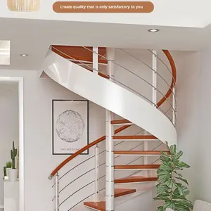 <span class=keywords><strong>Escalier</strong></span> en <span class=keywords><strong>colimaçon</strong></span> incurvé de <span class=keywords><strong>style</strong></span> chinois de célébrité d'Internet pour l'<span class=keywords><strong>escalier</strong></span> d'hôtel de plaque roulée par villa rurale auto-construite - Product Image 6