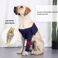 Respirant avant jambe pied chien lécher manchon après chirurgie combinaison de récupération Anti-léchage Pet coude enveloppes genouillère blessures protecteur