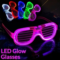 Lunettes LED Lumineuses à Lumière Froide pour Fêtes, Bars, Trampolines, Célébrités d'Internet, Festivals de Musique, Accessoires de Soutien Lumineux, Cadeau