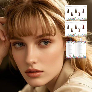 Tintura De Cabelo Profissional Salon 450mlX2 Extratos Herbal Sem Amônia Ilumina a Cor do Cabelo e Fornece Cobertura Permanente de Cabelos Grisalhos - Product Image 1