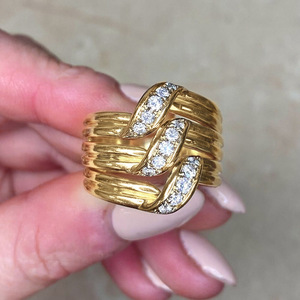 Anello con Design a Più Strati, Stile Elegante, Anello da Dito per Donne - Product Image 5