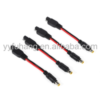Connecteur de prise automobile pour éclairage, connecteur de faisceau de câbles SAE 2 broches vers prise DC