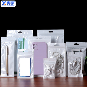 공장 맞춤 로고 투명 자립 지퍼백 (걸이 구멍 포함) 보관 포장 가방 - Product Image 6