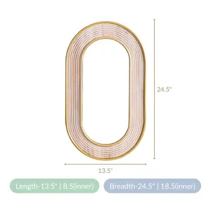 Miroir mural en métal de classe facile d'entretien pour la maison et le bureau de fournisseur indien à un prix abordable - Product Image 6