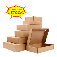 Promotion Pas Cher FAIBLE QUANTITÉ MINIMALE DE COMMANDE Prêt à expédier kraft gratuite boîte matériau dur ondulé boîtes mailer