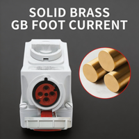 Prise industrielle mécanique SFE CEE/IEC60309 étanche IP44 IP67 16A 32A 63A 125A 3, 4 et 5 broches avec interrupteur isolateur à verrouillage