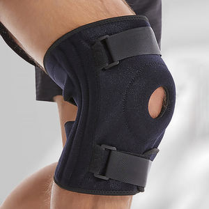 สนับเข่าสปริงคู่ช่วยเพิ่มแรงบีบอัดที่หัวเข่าปรับได้อุปกรณ์พยุงเข่าสำหรับเล่นบาสเก็ตบอลวิ่งขนาดพิเศษ - Product Image 1