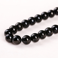 Perles de tourmaline noire naturelle en gros JD GEMS, pierre de guérison naturelle de haute qualité pour la fabrication de bijoux DIY, bracelets, colliers