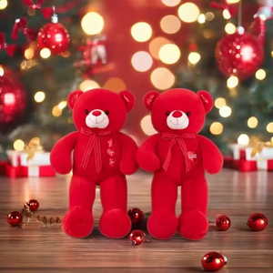 Red Bow Tie <span class=keywords><strong>Big</strong></span> Teddy Bear Giáng Sinh Đồ Chơi Sang Trọng Girls 'Món Quà Sinh Nhật Bông Mềm Đồ Chơi Da Sang Trọng Tùy Chỉnh Cho Ngày Valentine - Product Image 5