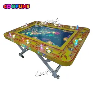 Precio barato 8/10 jugadores mesa de pescado plegable Gaming Video máquina de Juego de pesca para la venta