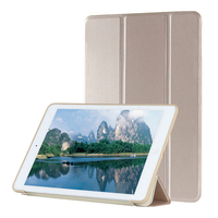 Casing Belakang Silikon Anti Benturan untuk iPad Mini 1 2 3 4 5 7.9 Inch dengan Smart Case Lipat Tiga Magnetik, Perlindungan Seluruh Bodi