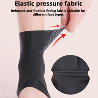 Attelle de cheville ultra-fine en spandex souple avec fermeture auto-agrippante – Durable, confortable, prévention des blessures sportives, soulagement de la douleur à la cheville