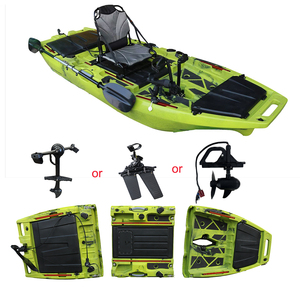 Nouveauté 2026 : Canoë/Kayak modulaire motorisé 10 pieds, monoplace, 3 sections, avec moteur à pédales pour la pêche à la traîne - Product Image 1