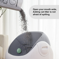 Nouvelle litière automatique intelligente pour chat avec grande capacité, entièrement automatique, en plastique ABS, contrôlable par application