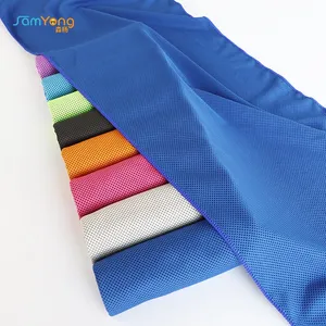 Hızlı kuru baskı sihirli buz Yoga spor havlu özel mikrofiber anında soğutma golf spor havlu