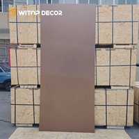 Panel de Chapa de Madera de Bambú Moderno con Película de PVC para Decoración de Paredes Interiores