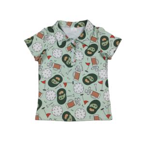 RTS Boutique Game Day Baseball <b>Golf</b> Kids Boy Casual Breathable <b>Long</b> <b>Sleeve</b> <b>Polo</b> Shirt Spring Autumn Wholesale - Product Image 1
