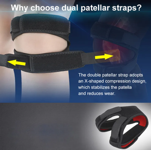 Fábrica de neopreno de tamaño libre faja de rótula bandas para envolver la rodilla al aire libre Fitness fútbol alivio del dolor de rodilla correa de rótula Brace - Product Image 4