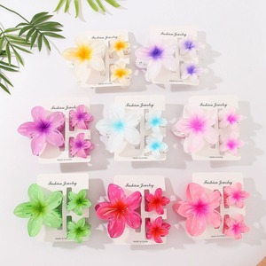 3 pccs गर्म बिक्री विंटेज बोहेमिया अंडे के फूल के बाल क्लिप सेट महिलाओं के लिए फैशन छुट्टियों के सामान के लिए सेट - Product Image 2